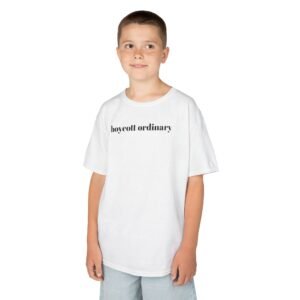 Boycott Ordinary in this Trendy Kids Tee, Fun Graphic Tee, Unique Children’s Shirt