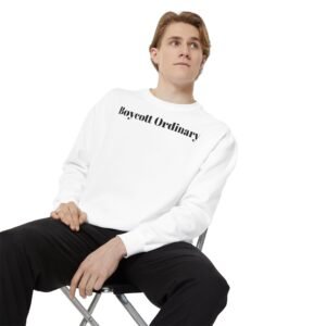 Boycott Ordinary in this Unisex Sweatshirt | Casual Wear, Streetwear Style, Gift Ideas, Weekend Comfort, Trendy Fashion