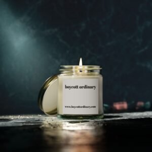 Have your space smell great and not blah by the scents from a Boycott Ordinary Scented Candle, in Coconut Apricot Wax (4oz, 9oz)
