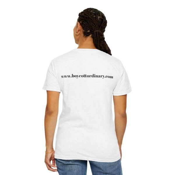 Boycott Ordinary in this Garment-Dyed T-Shirt with 'Boycott Ordinary' Design, Casual Tee for Activists, Unisex Clothing, Statement Shirt, Eco-Friendly Fashion - Image 6