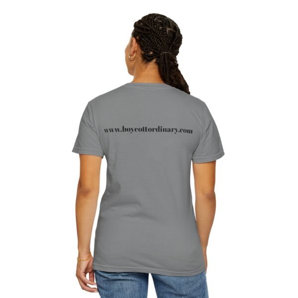 Boycott Ordinary in this Garment-Dyed T-Shirt with 'Boycott Ordinary' Design, Casual Tee for Activists, Unisex Clothing, Statement Shirt, Eco-Friendly Fashion - Image 20