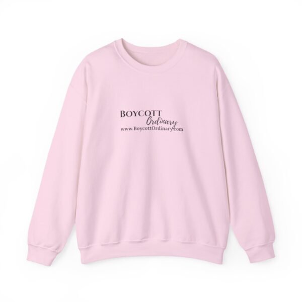 Boycott Ordinary Unisex Sweatshirt with a Crewneck with front and back print - Image 9