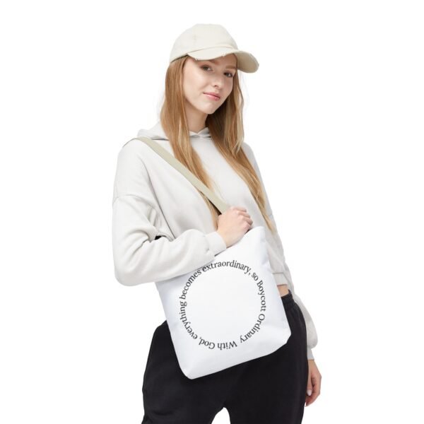 With God, everything becomes extraordinary, so Boycott Ordinary Tote Bag (AOP) - Image 20