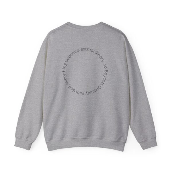 Boycott Ordinary Unisex Sweatshirt with a Crewneck with front and back print - Image 6