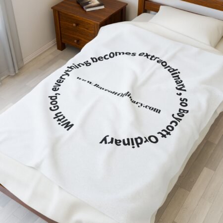 Plush Blanket - Extraordinary with God Design