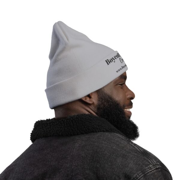 Beanie Hat - Boycott Ordinary Embroidered Knit Beanie - Image 7