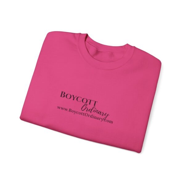 Boycott Ordinary Unisex Sweatshirt with a Crewneck with front and back print - Image 15