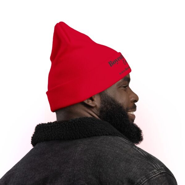 Beanie Hat - Boycott Ordinary Embroidered Knit Beanie - Image 35