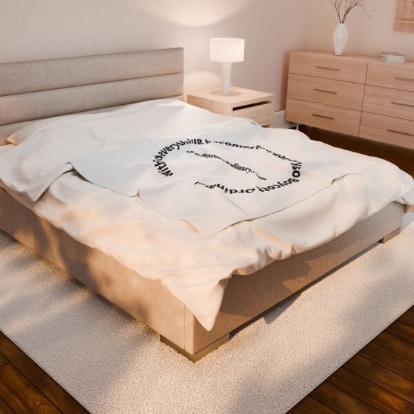 with God everything becomes extraordinary Plush Blanket - Image 3