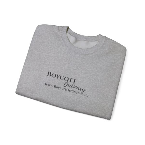 Boycott Ordinary Unisex Sweatshirt with a Crewneck with front and back print - Image 7