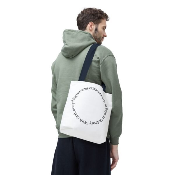 With God, everything becomes extraordinary, so Boycott Ordinary Tote Bag (AOP) - Image 34