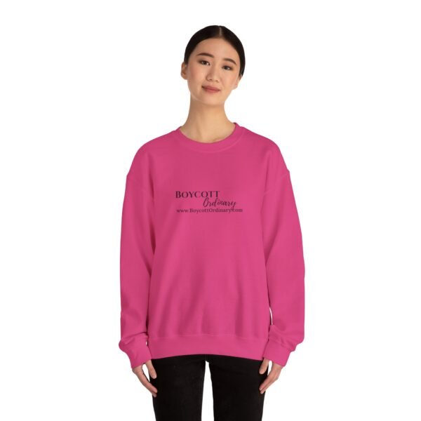 Boycott Ordinary Unisex Sweatshirt with a Crewneck with front and back print - Image 16