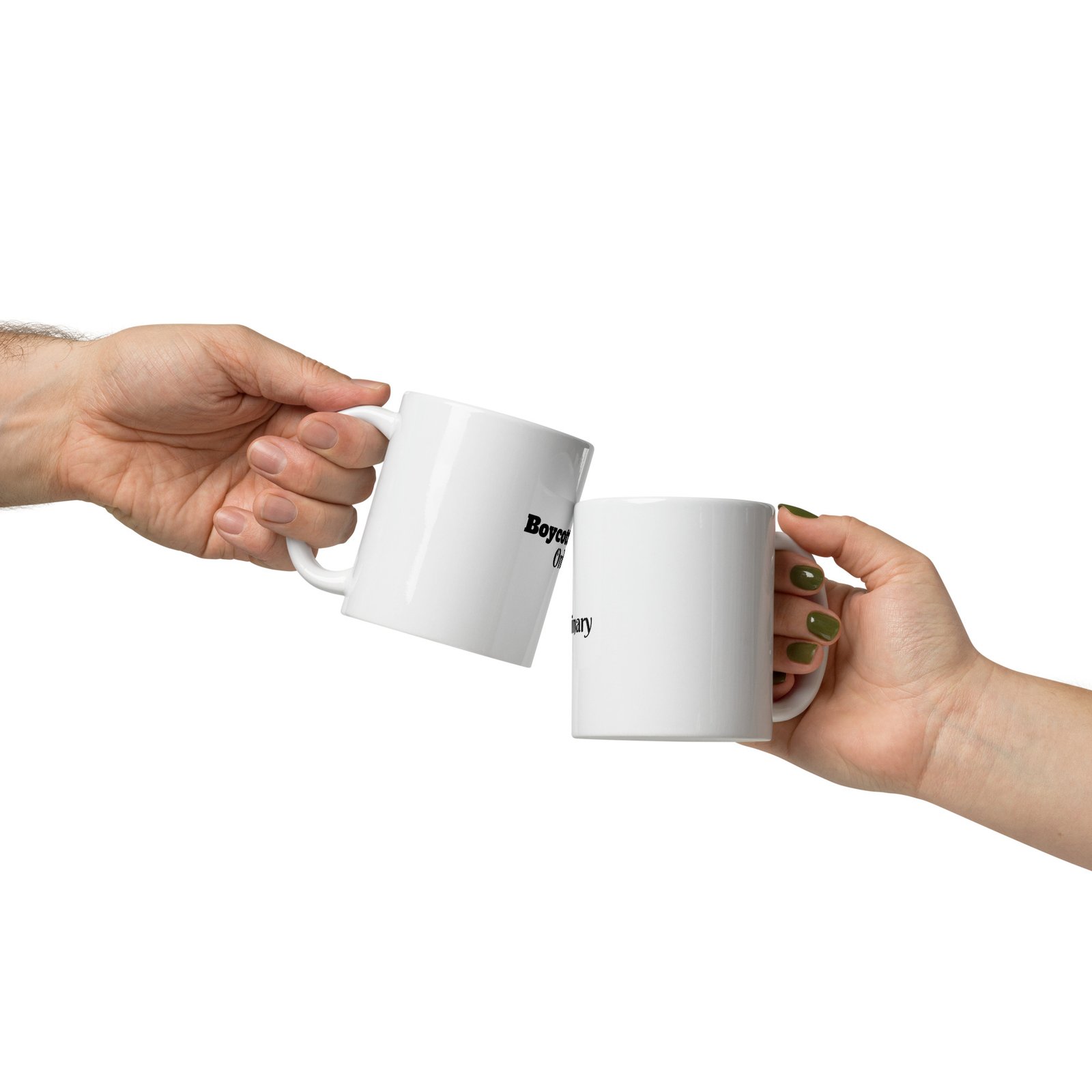 Boycott Ordinary White glossy mug - Image 10