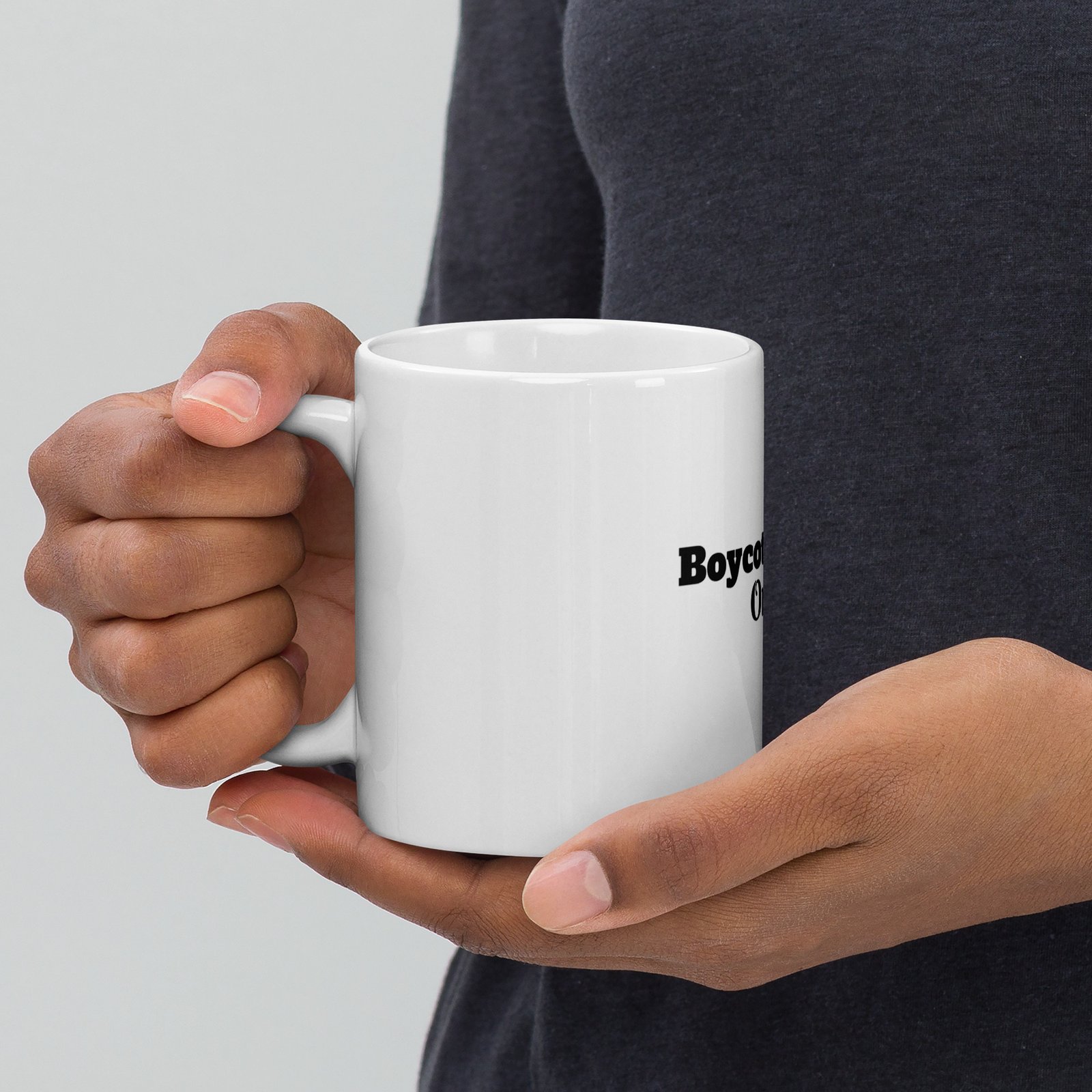 Boycott Ordinary White glossy mug - Image 5