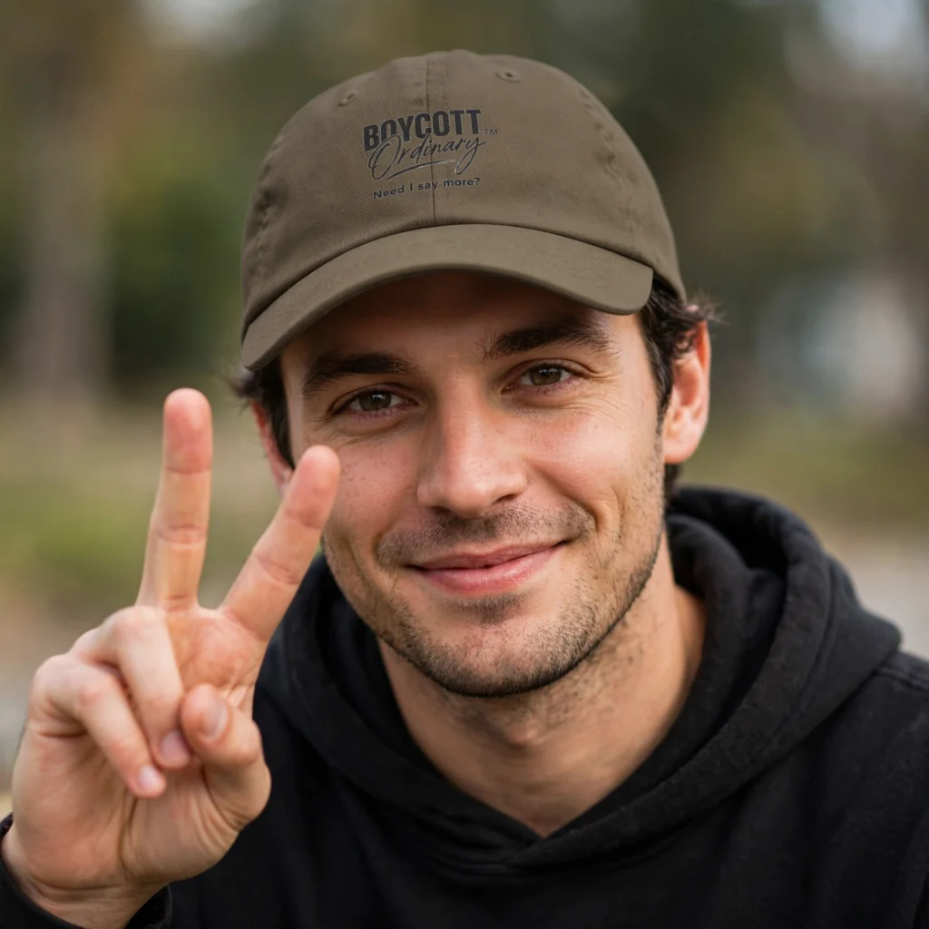 Boycott Ordinary Dad Hat — "Need I say more?" Embroidered Baseball Cap
